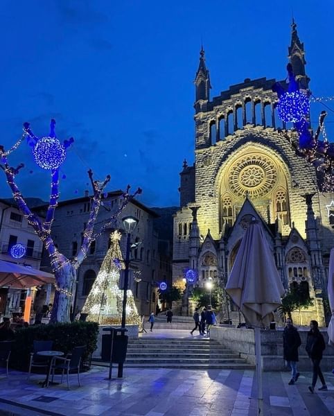 Navidad en el puerto de Sóller y en Sóller