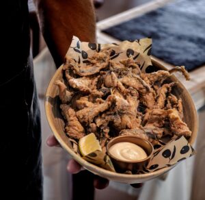 Plato de pescado frito